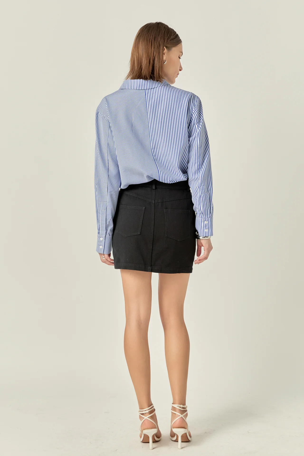 Basic Denim Mini Skirt - Image 4