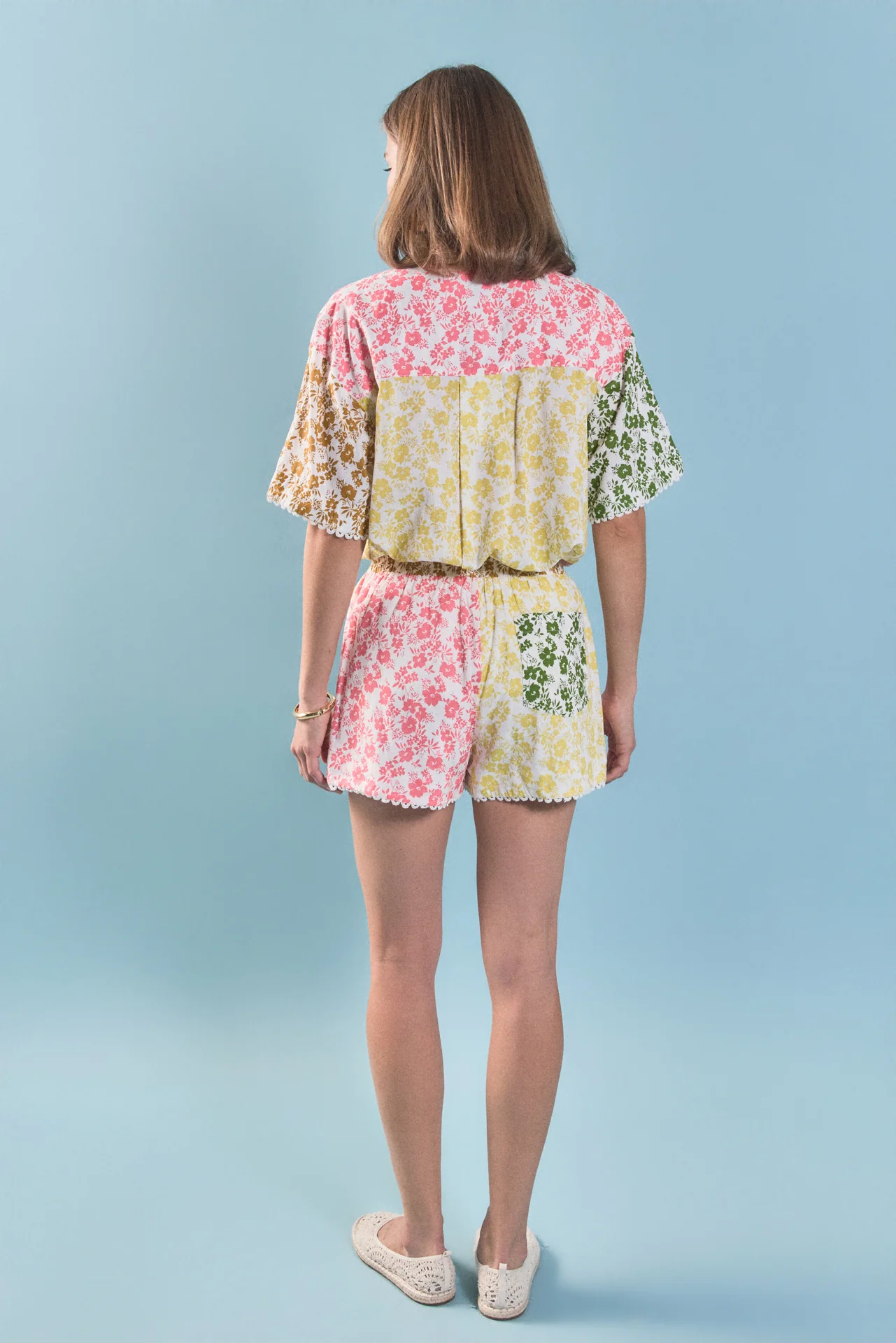 Maisie Colorblock Printed Shorts - Image 5