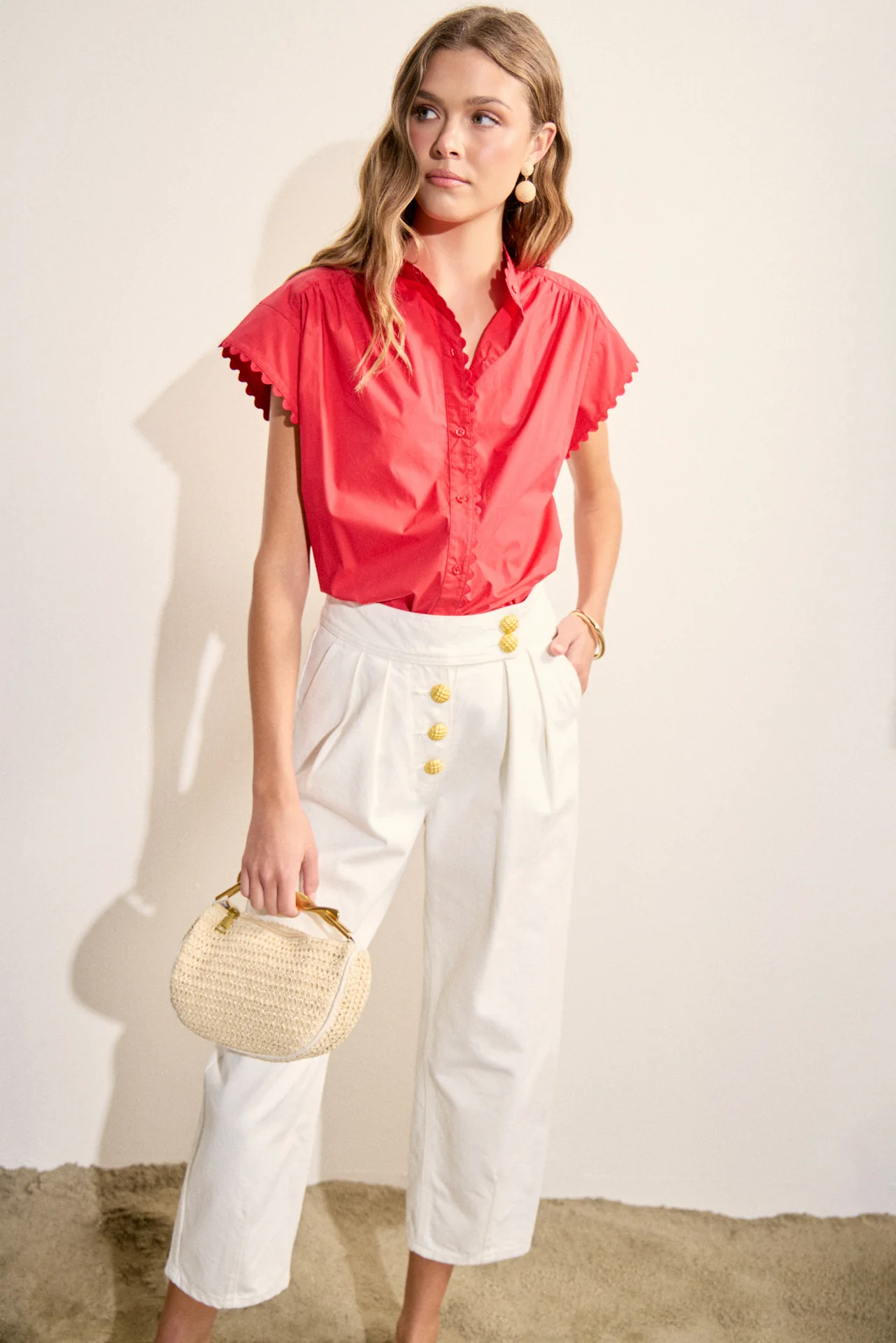 Premium Denim Cropped Trousers - Image 5