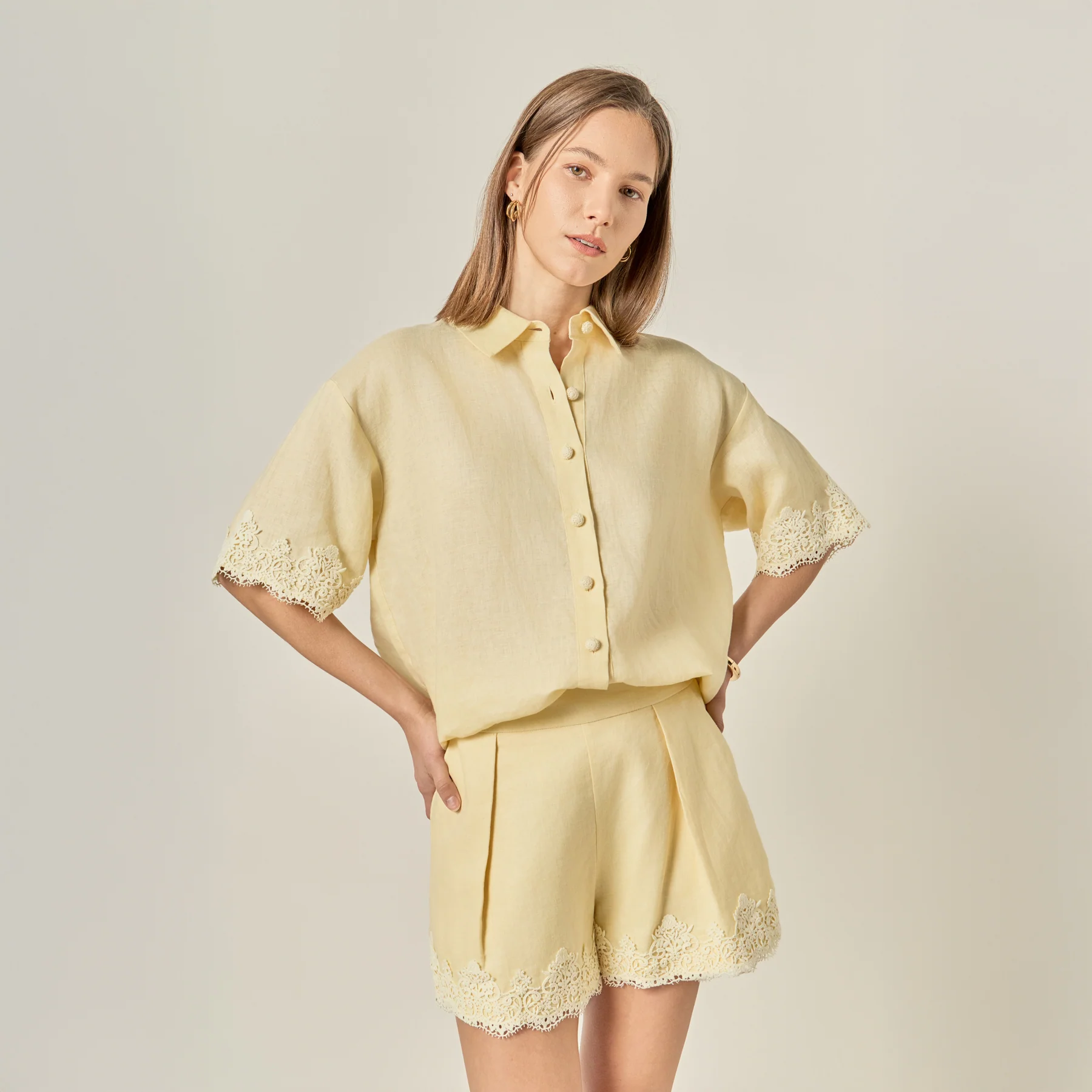 Linen Lace Shirt - Image 14