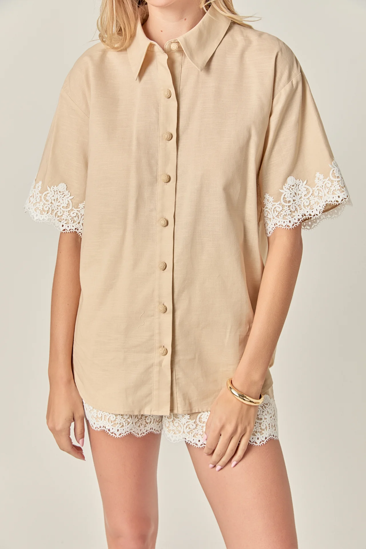 Linen Lace Shirt - Image 25
