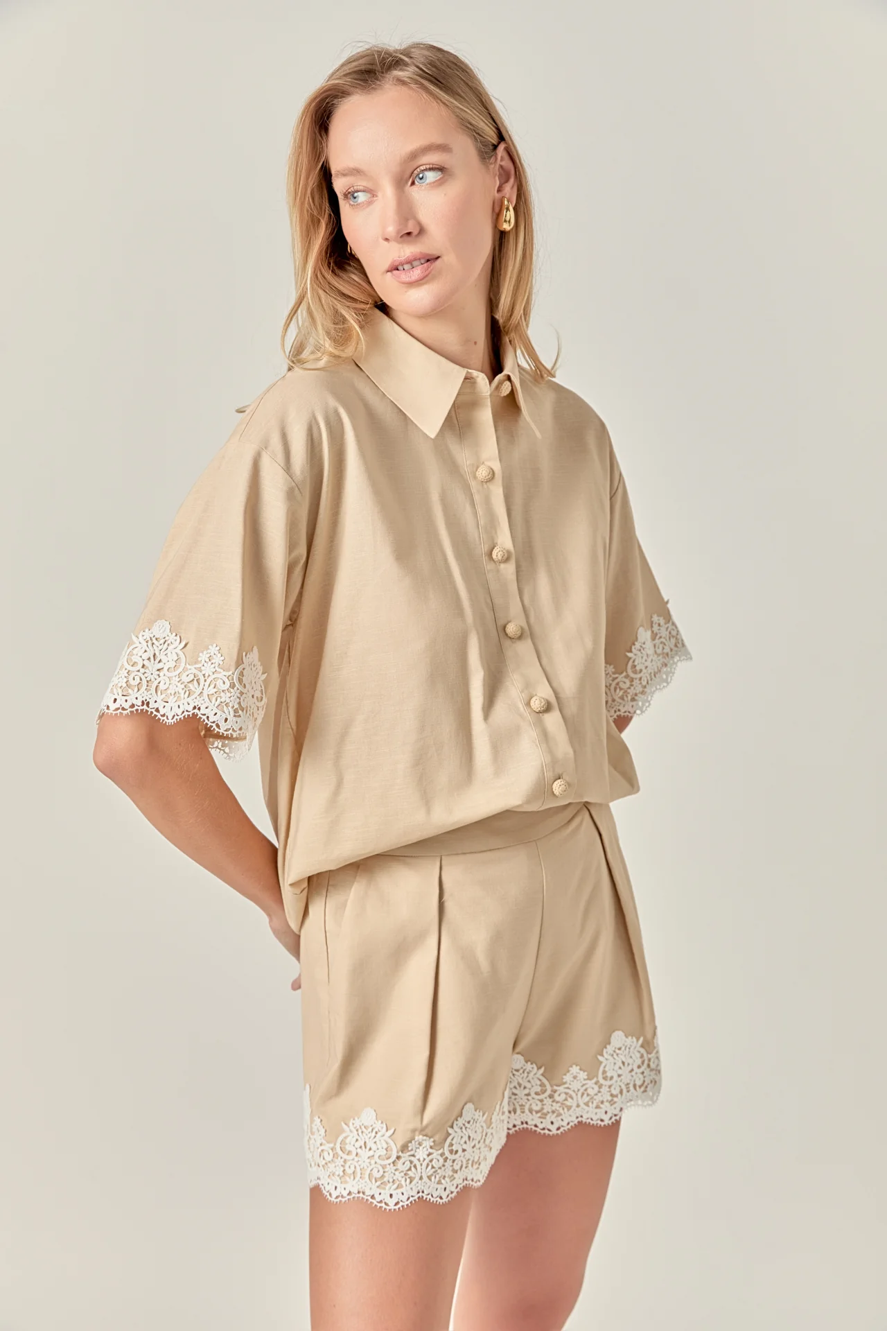 Linen Lace Shirt - Image 28