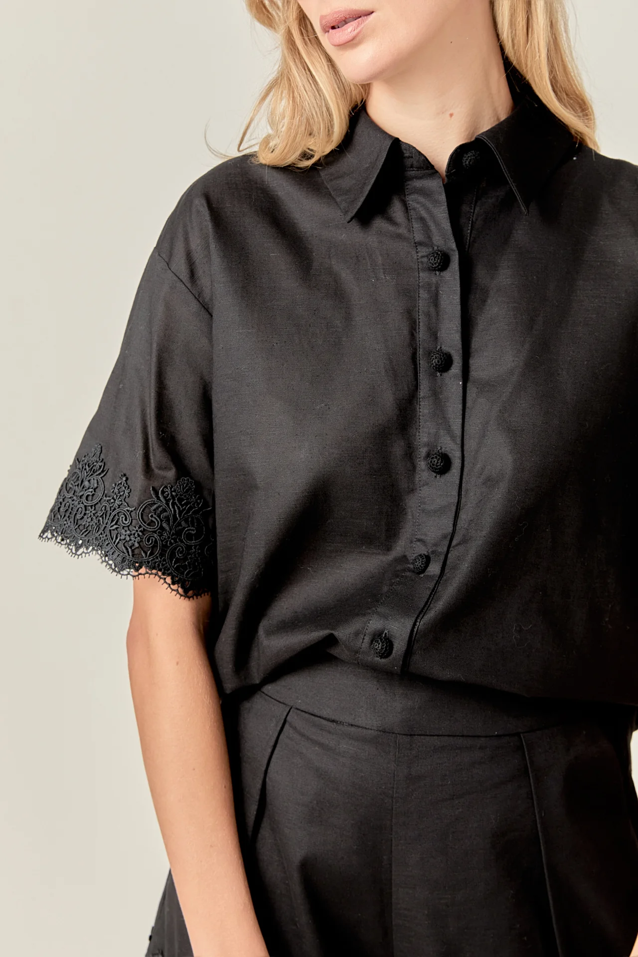 Linen Lace Shirt - Image 30