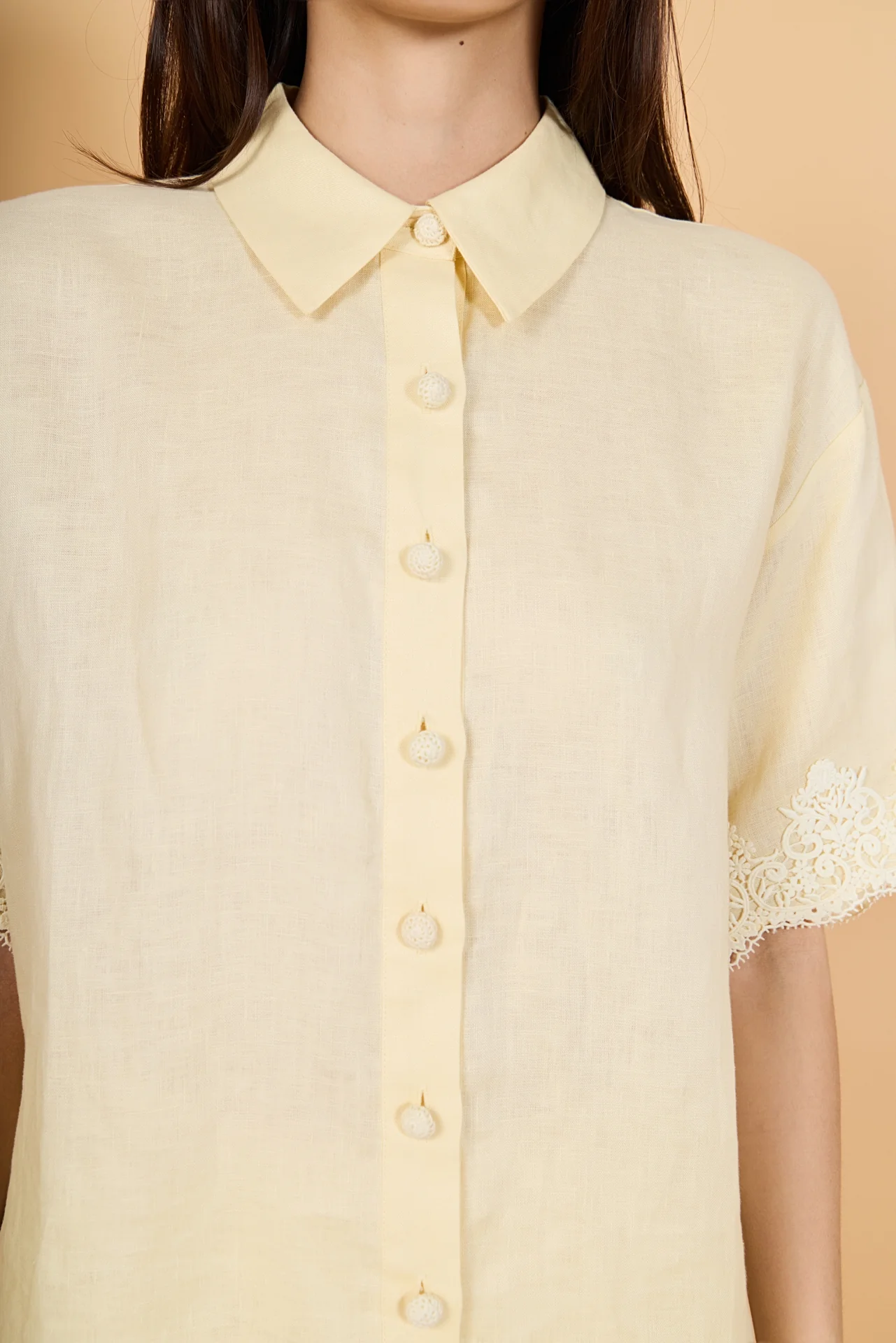 Linen Lace Shirt - Image 9