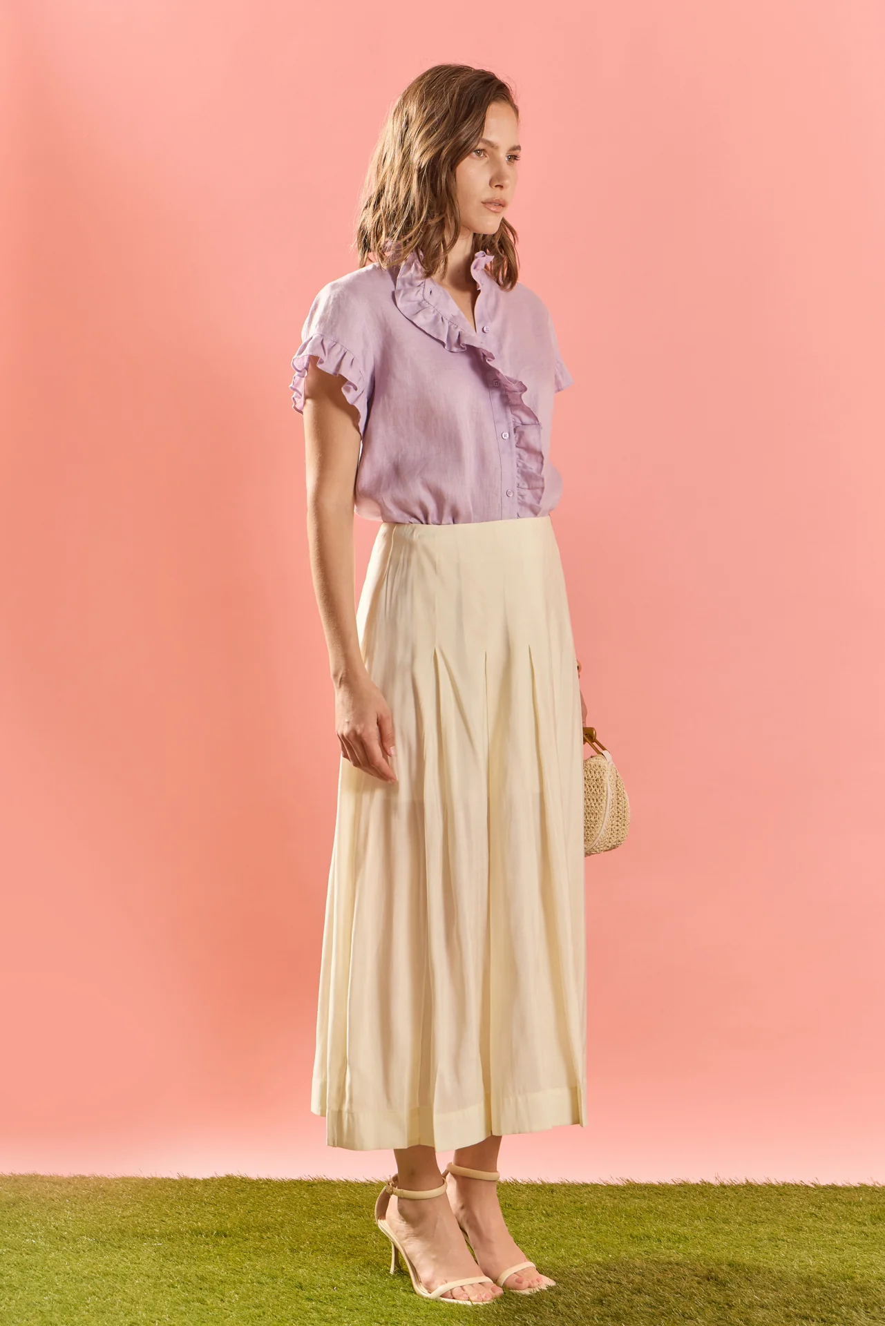 Linen Ruffle Shirt - Image 16