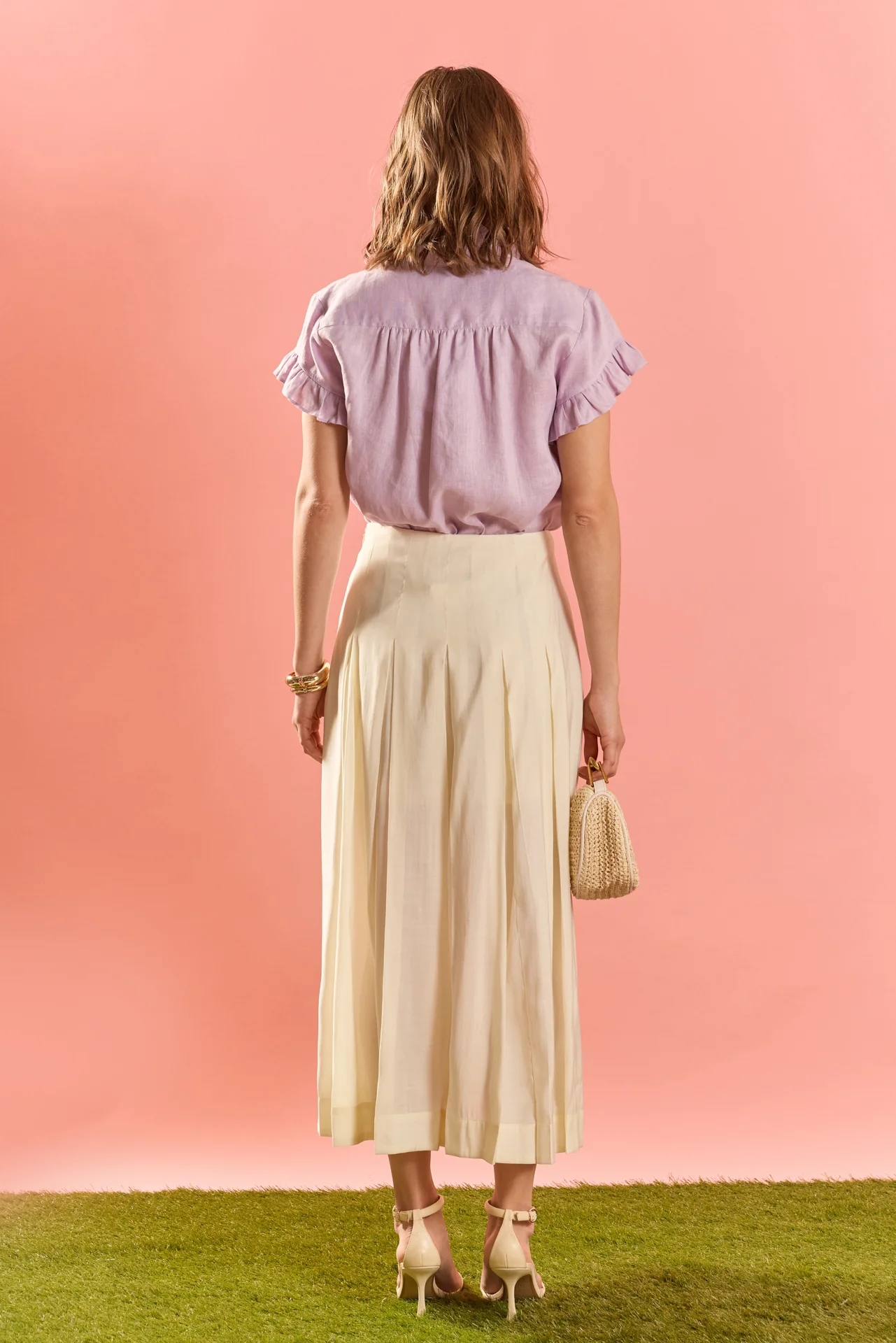 Linen Ruffle Shirt - Image 17