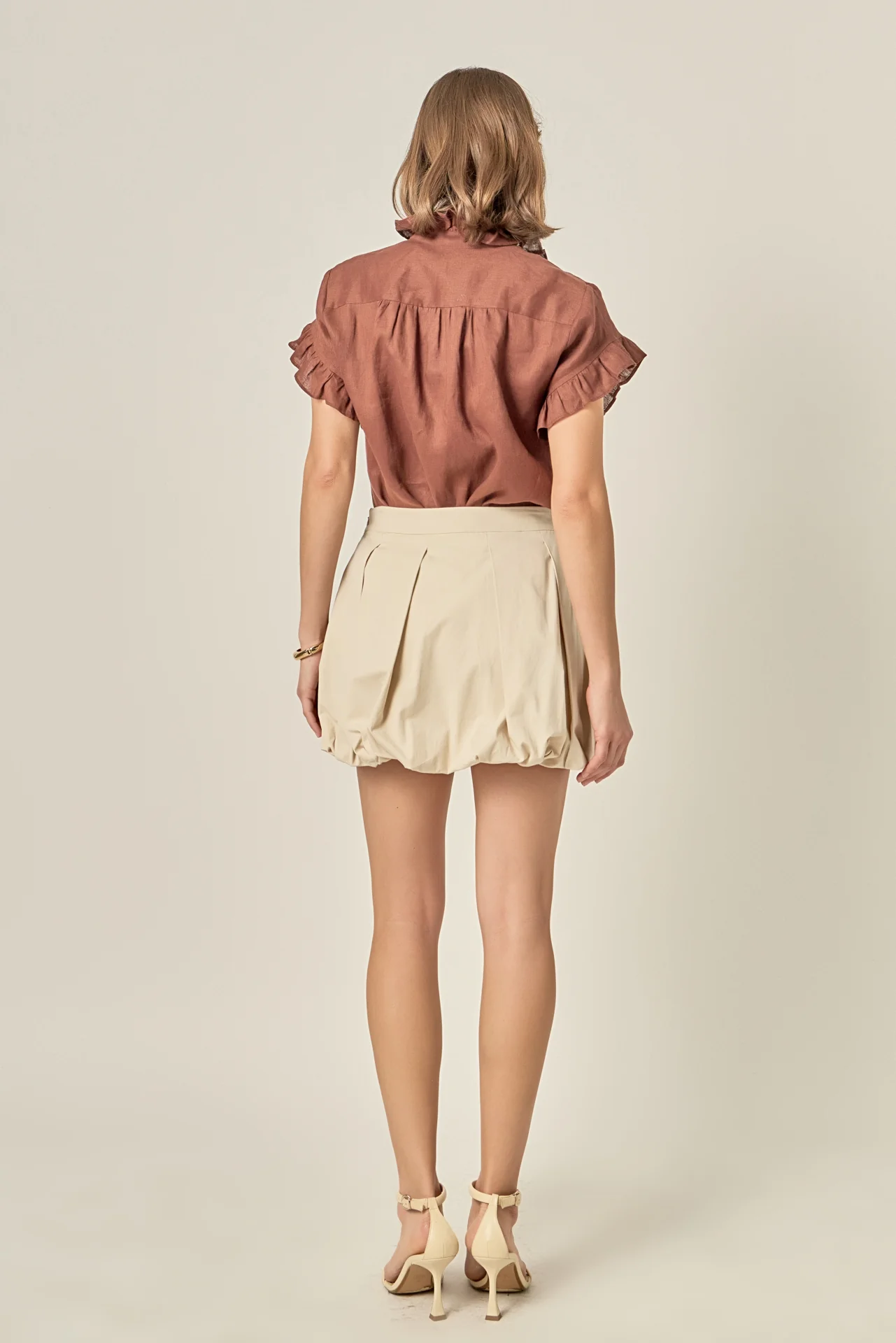 Linen Ruffle Shirt - Image 9