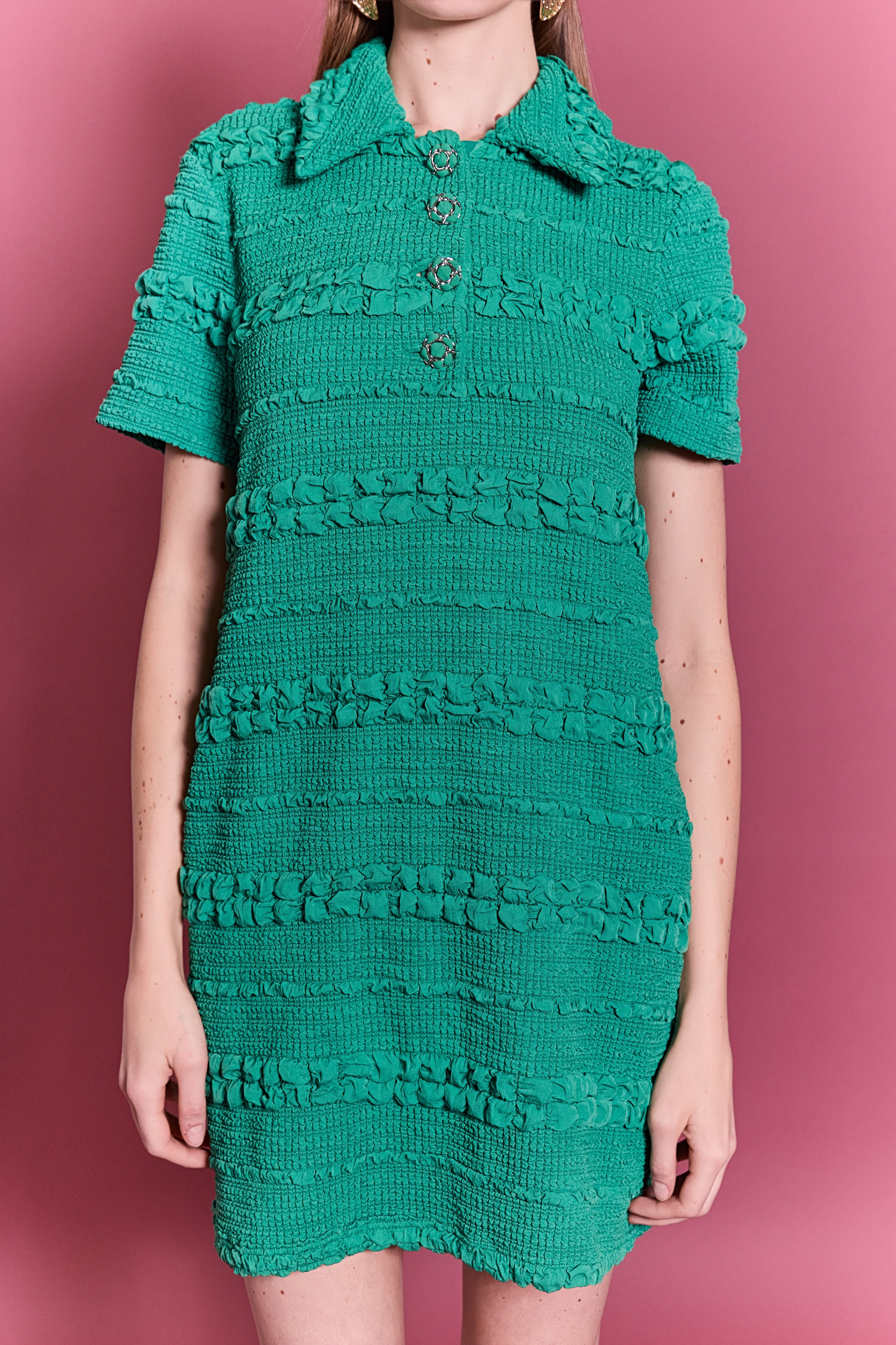 Textured Mini Dress - Image 12