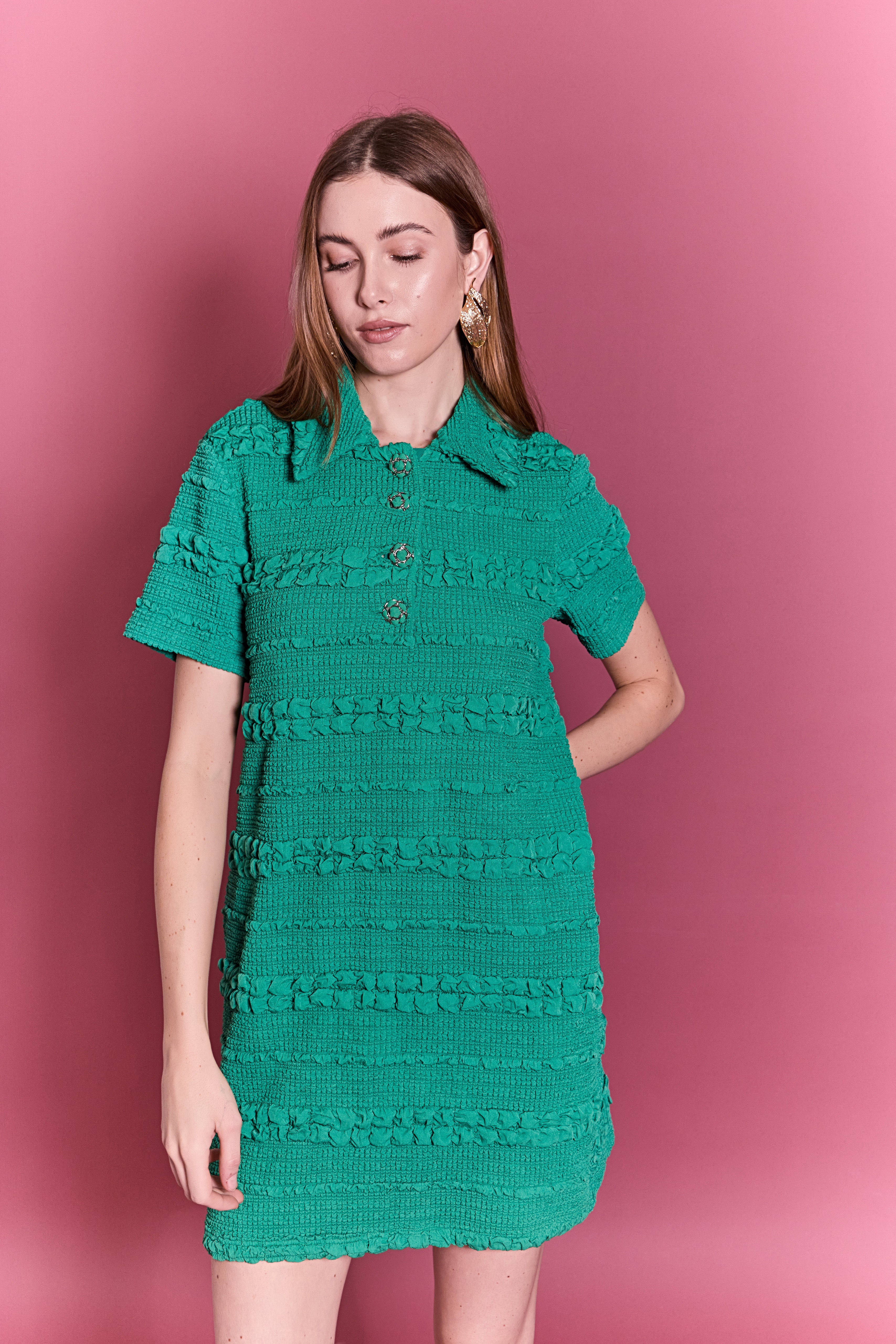Textured Mini Dress - Image 16