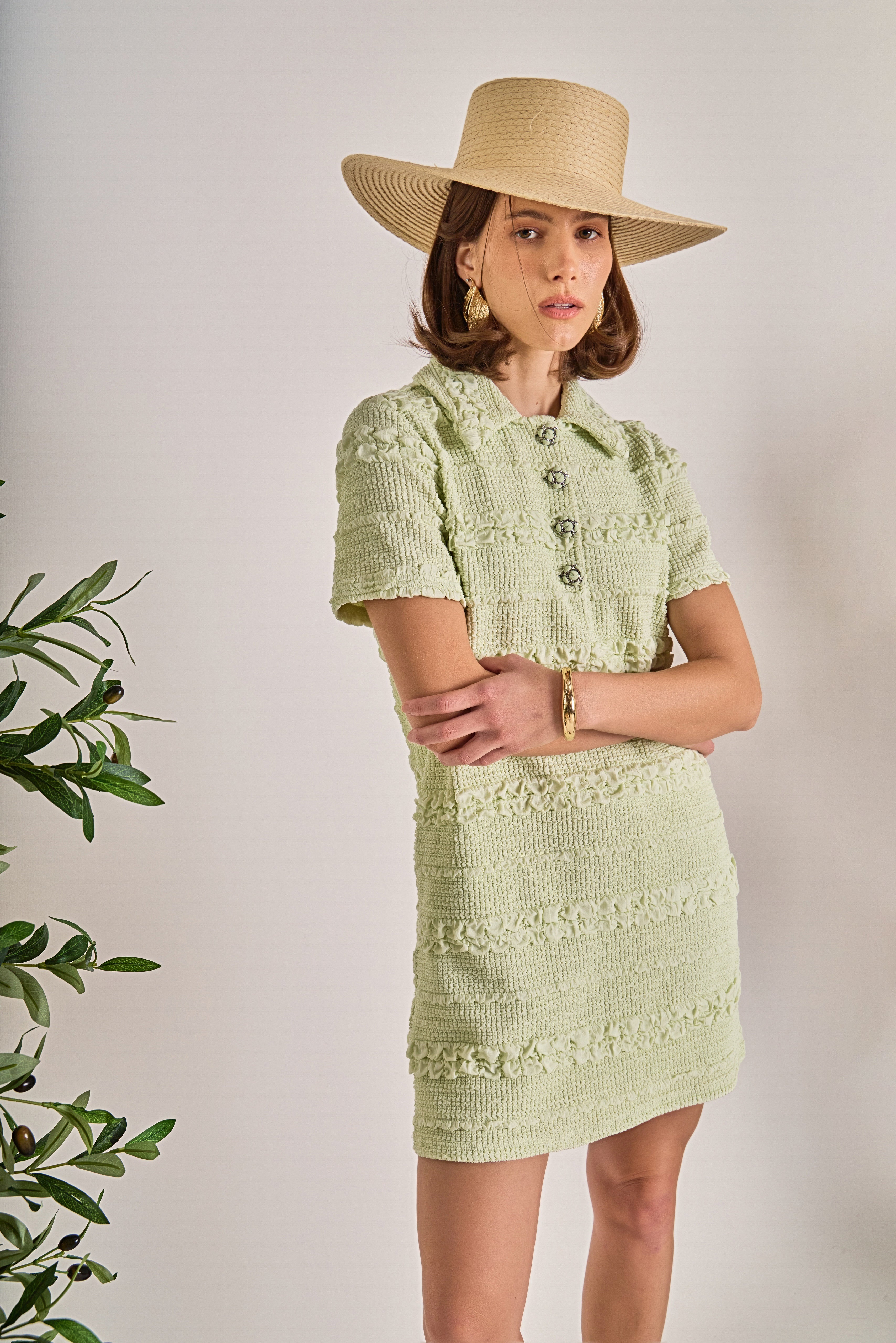 Textured Mini Dress - Image 23