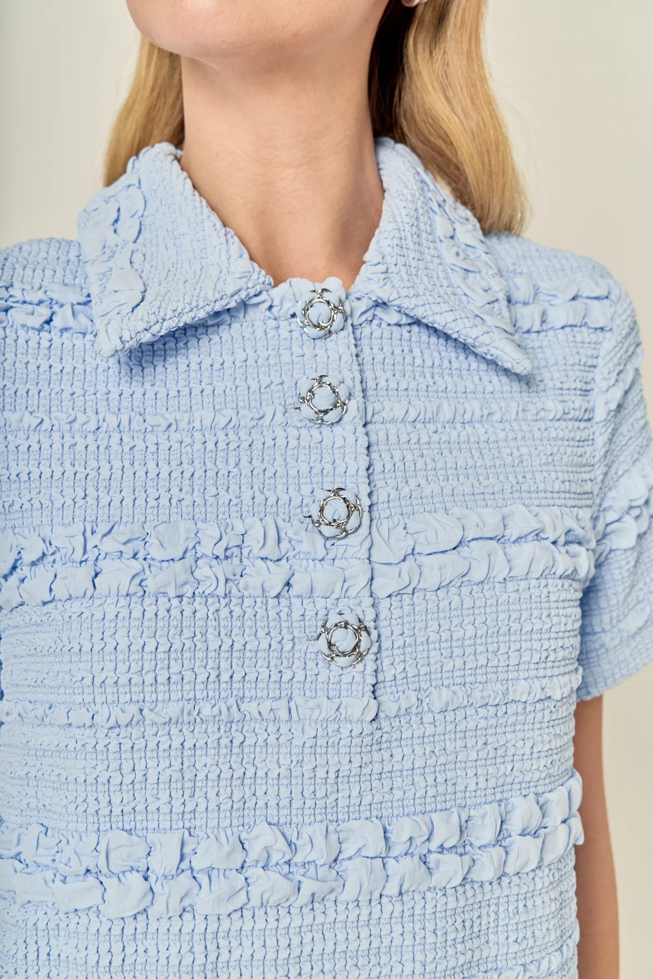 Textured Mini Dress - Image 28