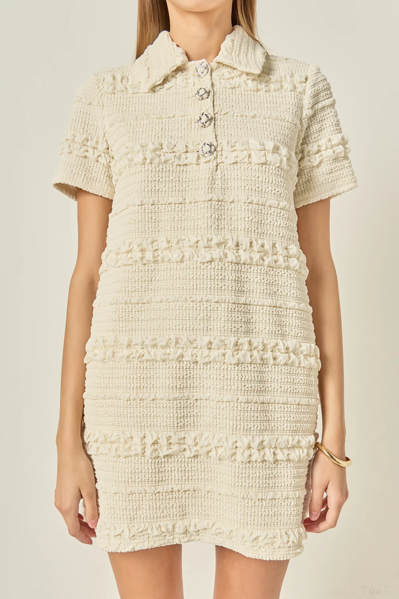 Textured Mini Dress - Image 7