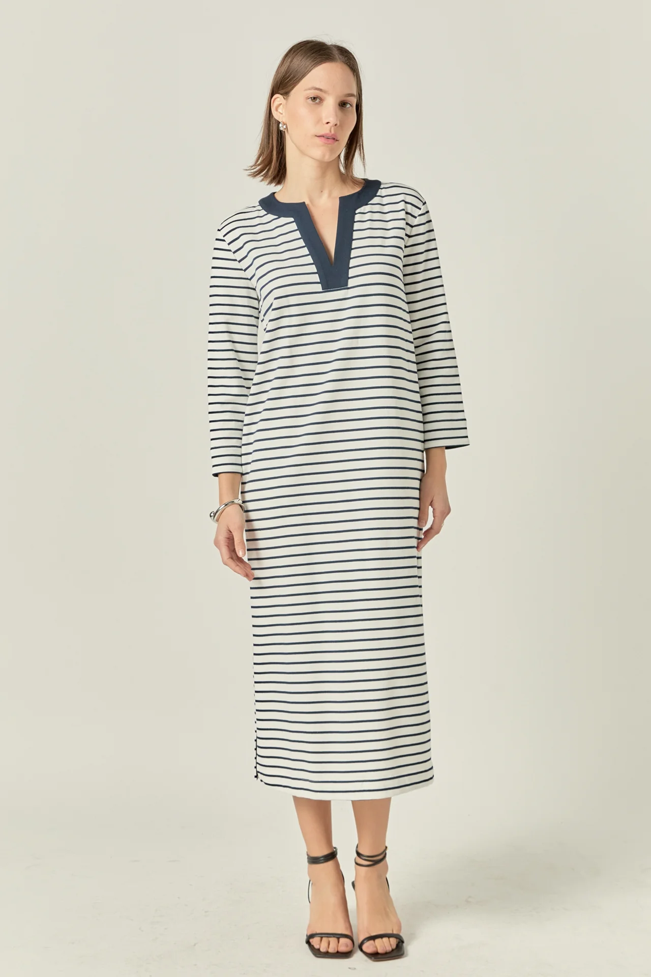 Stripe Jersey Midi Dress - Image 7