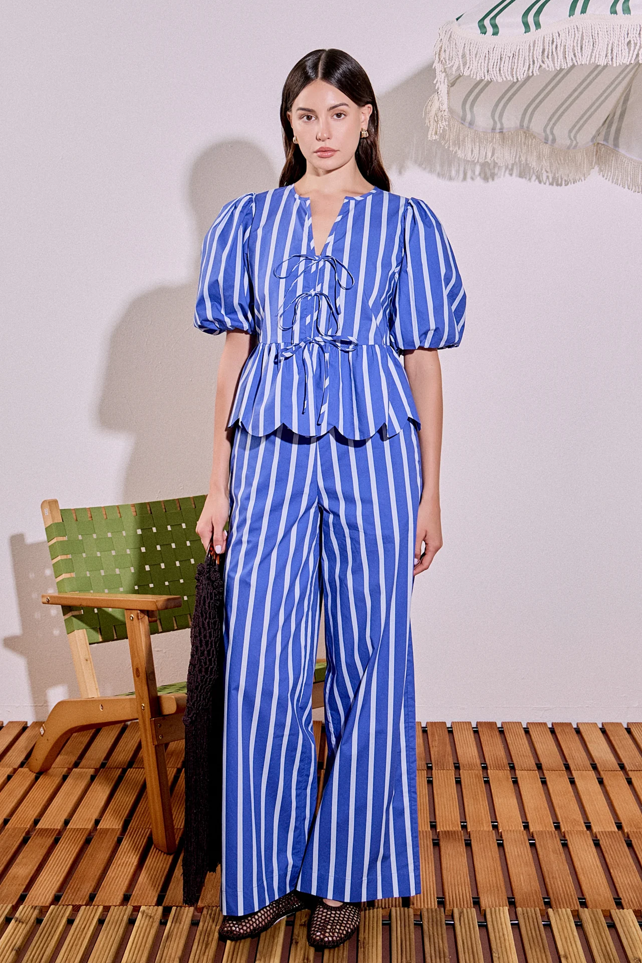Stripe Long Pants - Image 3