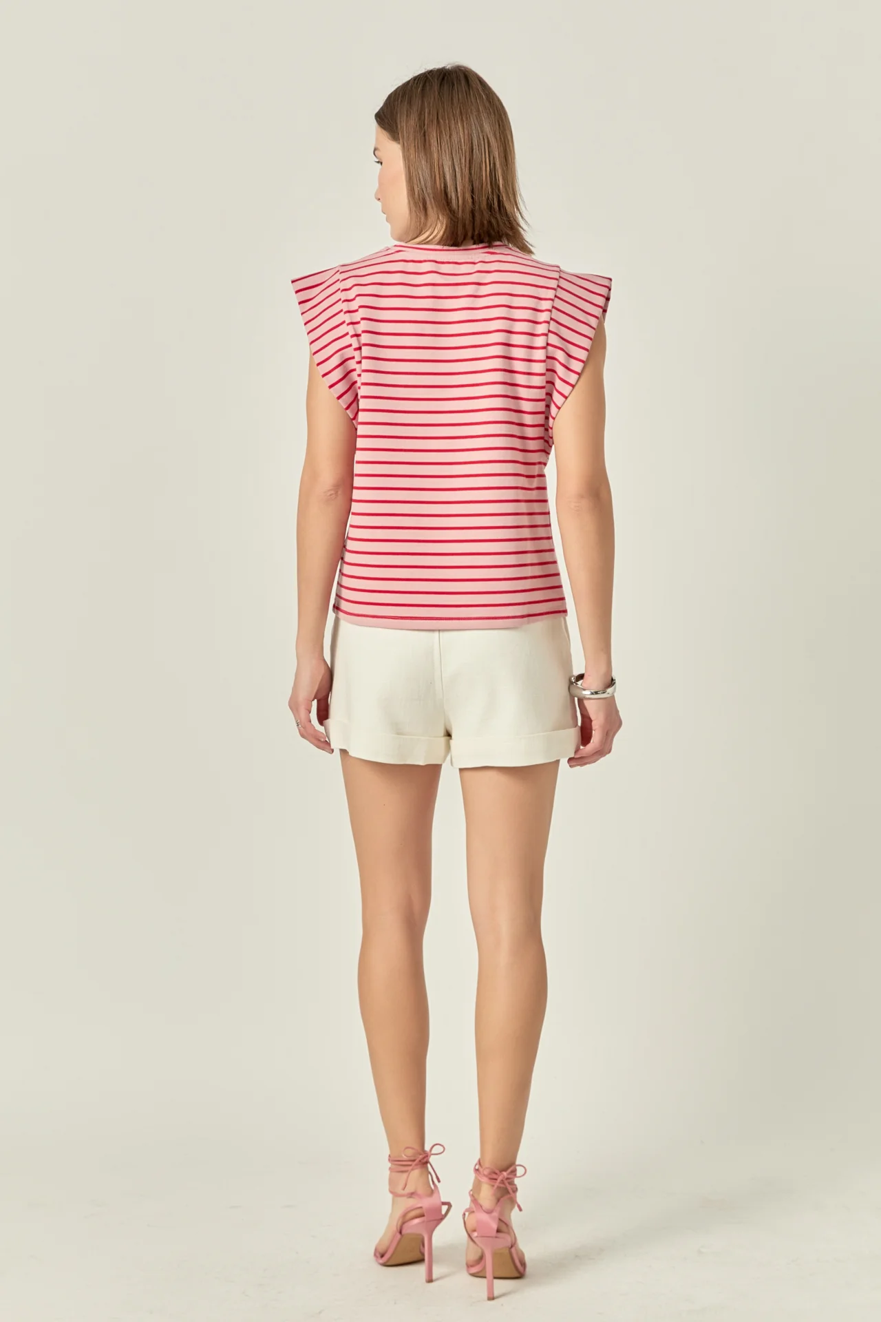 Stripe Sleeveless T-shirt - Image 4