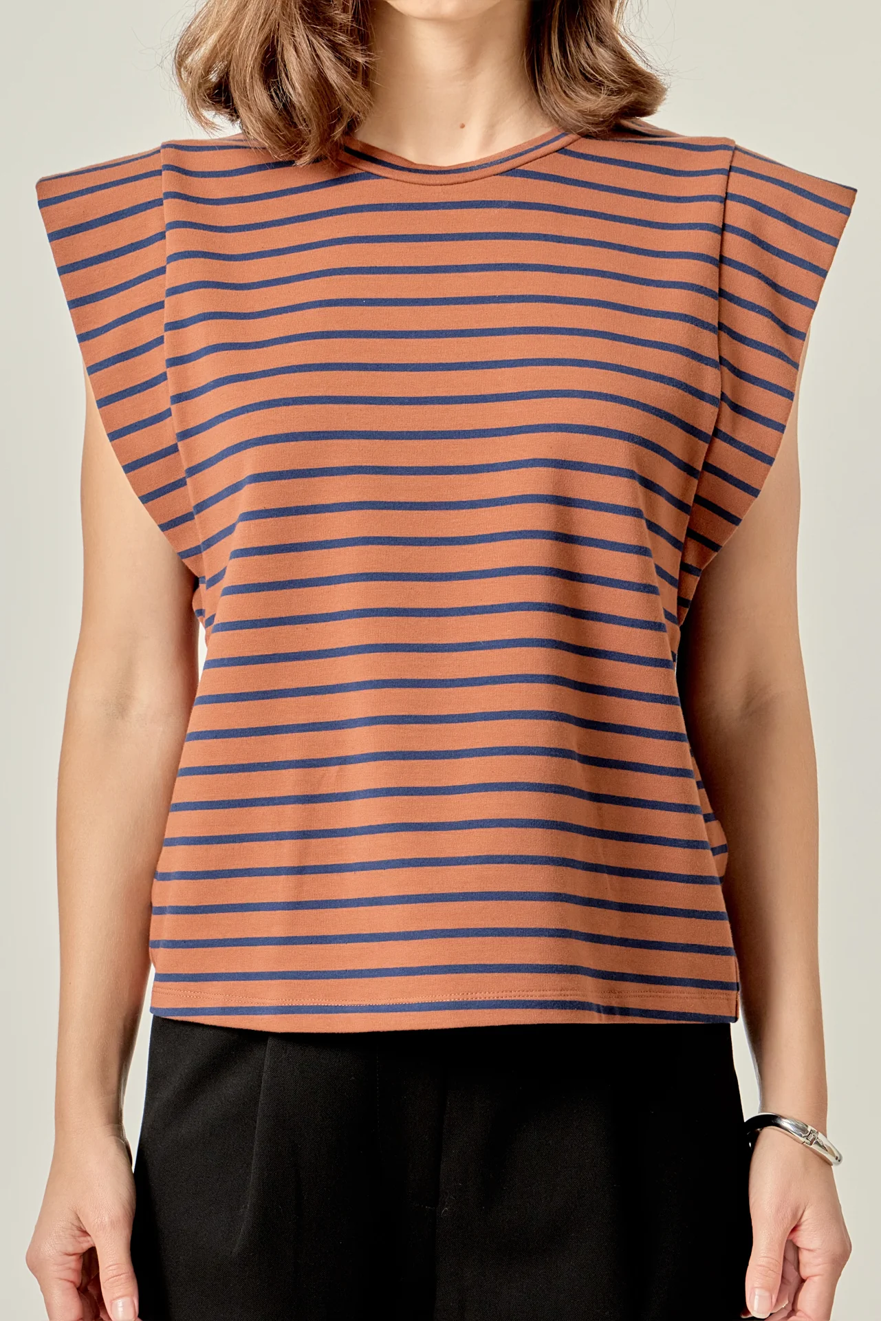 Stripe Sleeveless T-shirt - Image 7